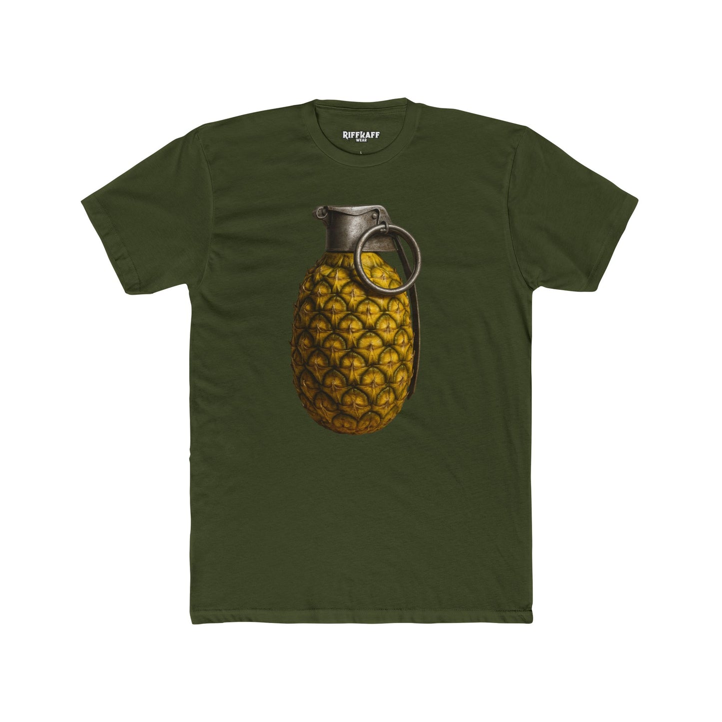 Unique Pineapple Grenade Unisex Cotton Crew Tee - Riff Raff Wear