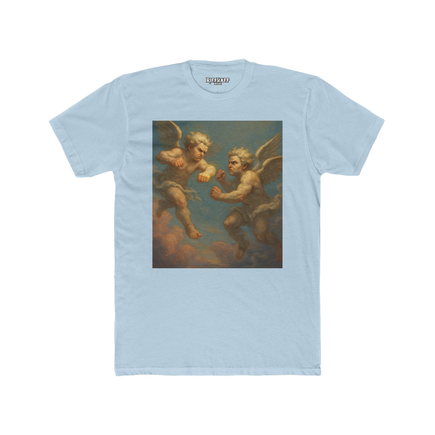 Heavenly Duel Unisex Cotton Crew Tee - Art Inspired Design - Riff Raff Wear
