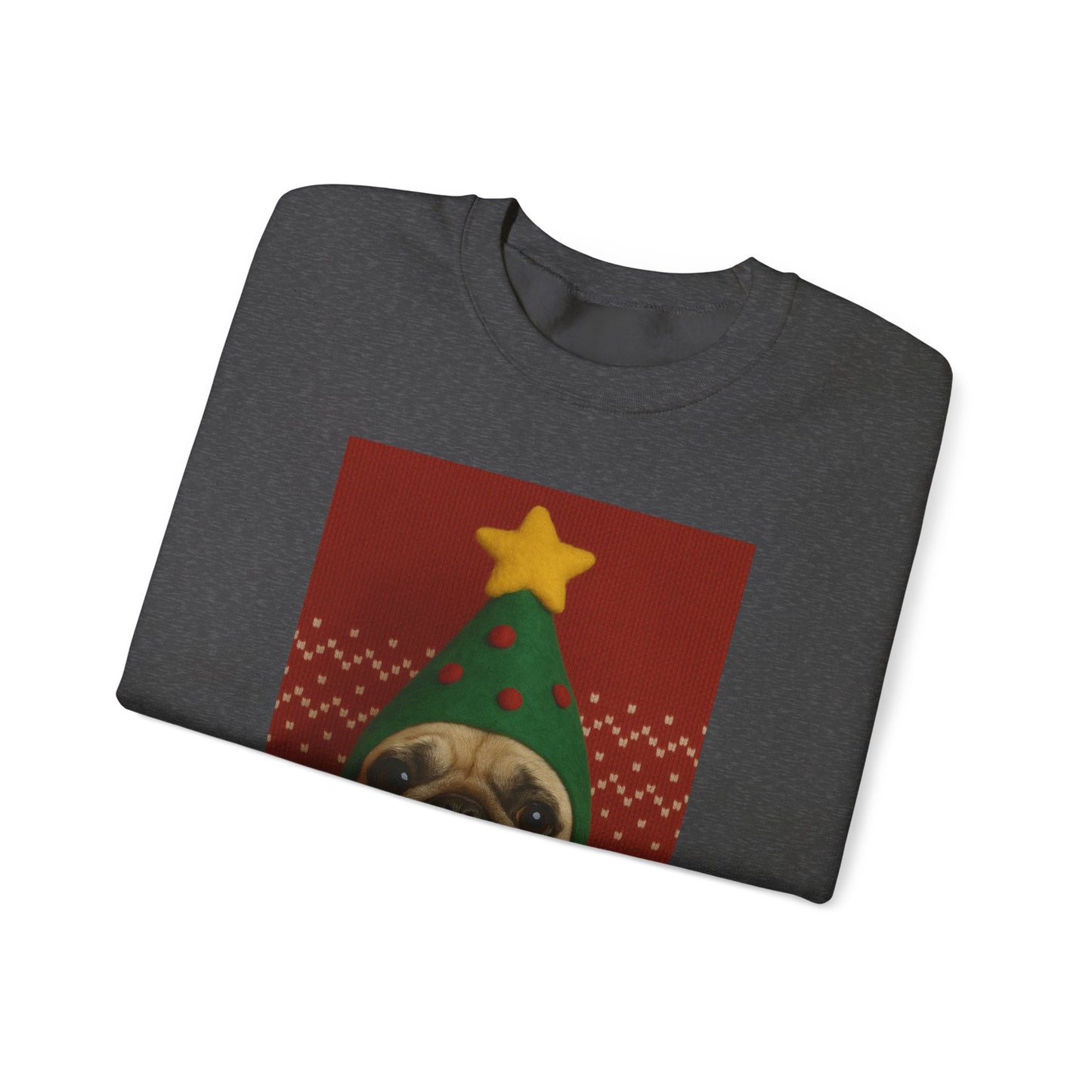 Christmas Pug Sweatshirt, Unisex Crewneck, Cute Holiday Sweater, Dog Lover Gift, Cozy Winter Wear, Fun Christmas Apparel - Riff Raff Wear