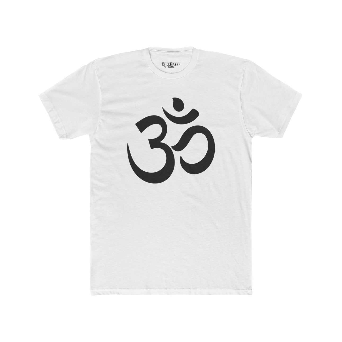 Unisex Cotton Crew Tee - OM od Aum Symbol Spiritual - Riff Raff Wear