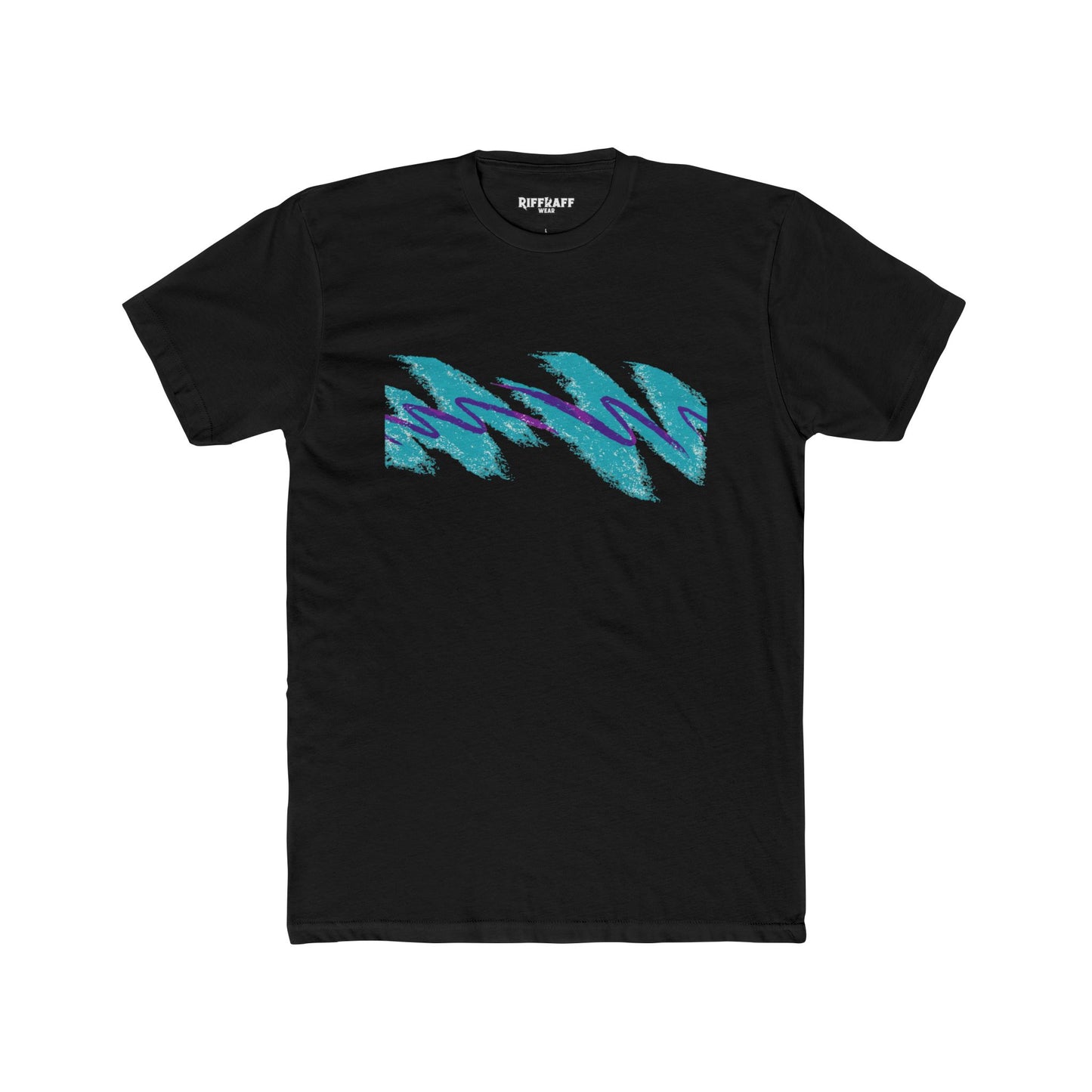 Retro Wave Unisex Cotton Crew Tee - Perfect for Casual Vibes - Riff Raff Wear
