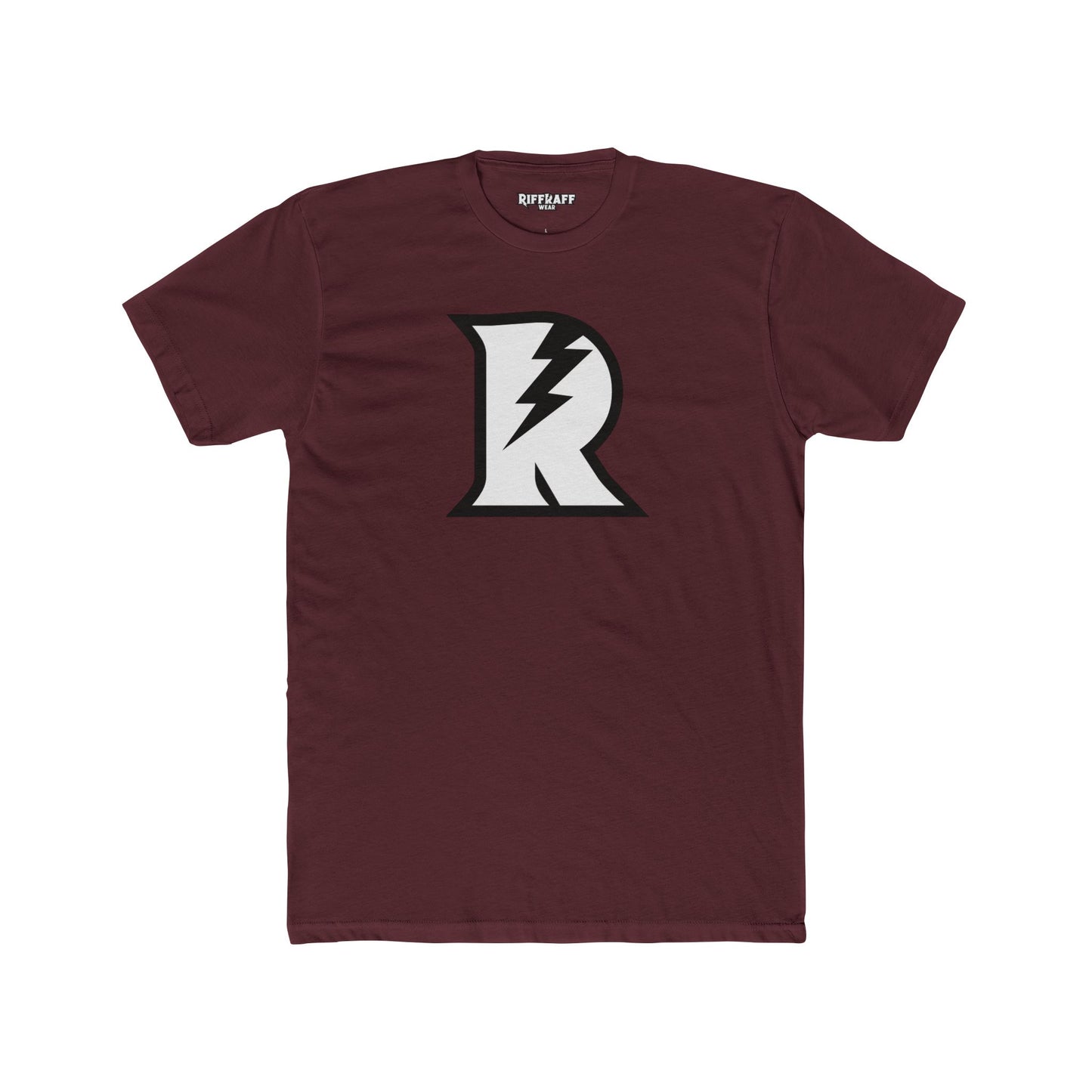 Unisex Cotton Crew Tee - Bold 'R' Lightning Logo - Casual Graphic T-Shirt - Riff Raff Wear