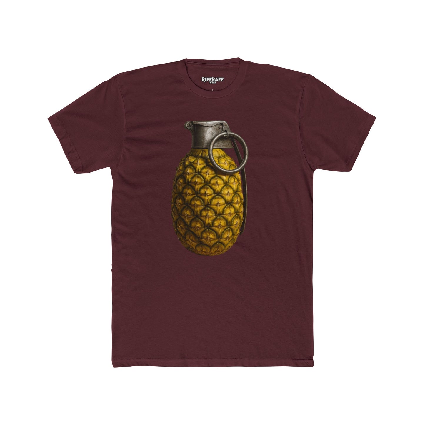 Unique Pineapple Grenade Unisex Cotton Crew Tee - Riff Raff Wear