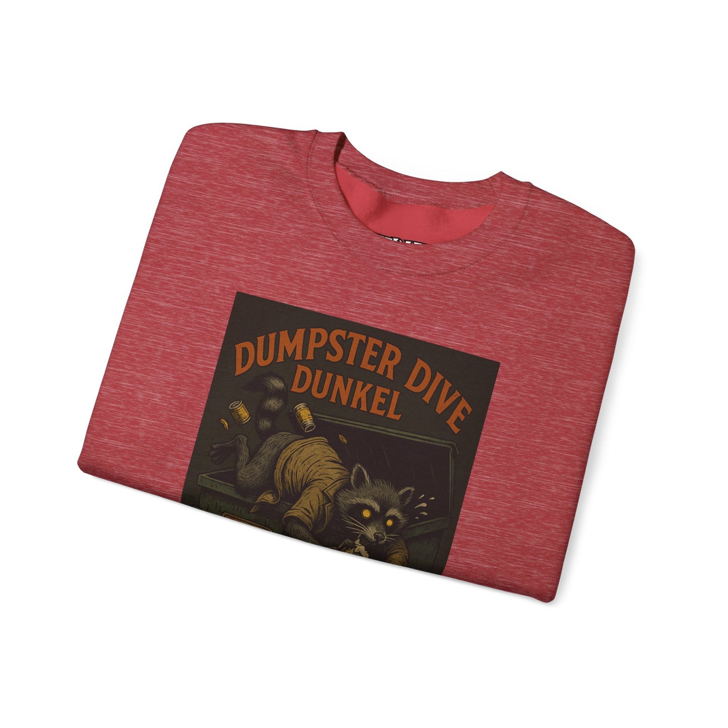 Dumpster Dive Funny Sweatshirt - Unisex Crewneck for Animal Lovers - Riff Raff Wear Underground