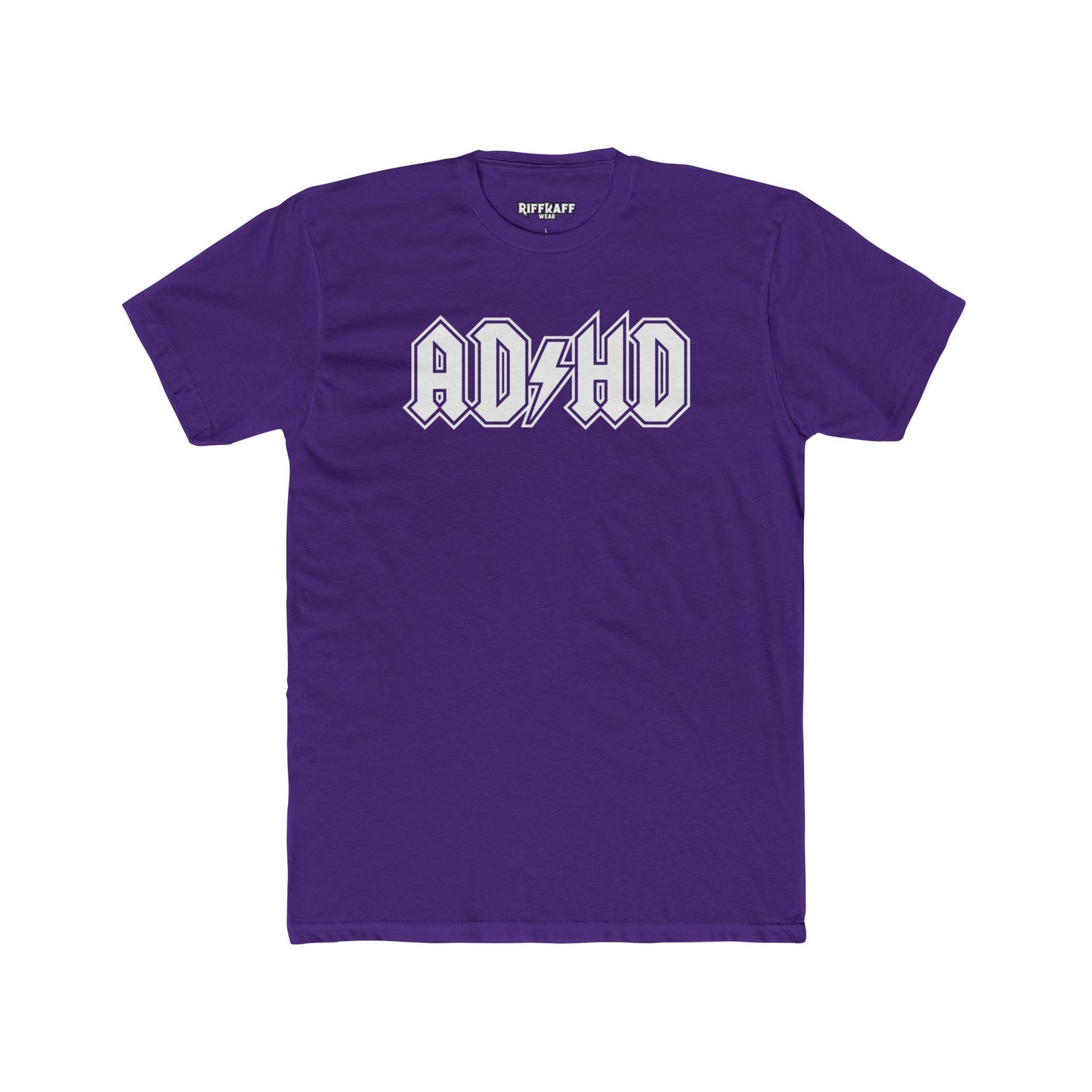 ADHD Unisex Cotton Crew Tee - Cool Graphic Tee for Casual Wear - Logo Pardoy Series - Riff Raff Wear