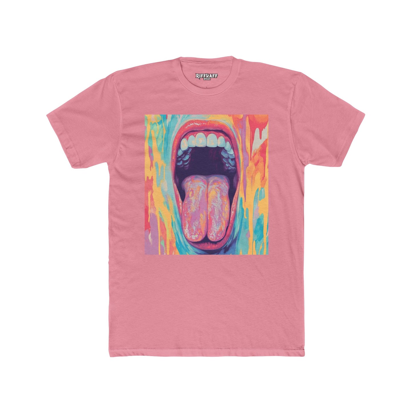Colorful Expression Graphic Tee - Unisex Cotton Crew Mouth - Riff Raff Wear