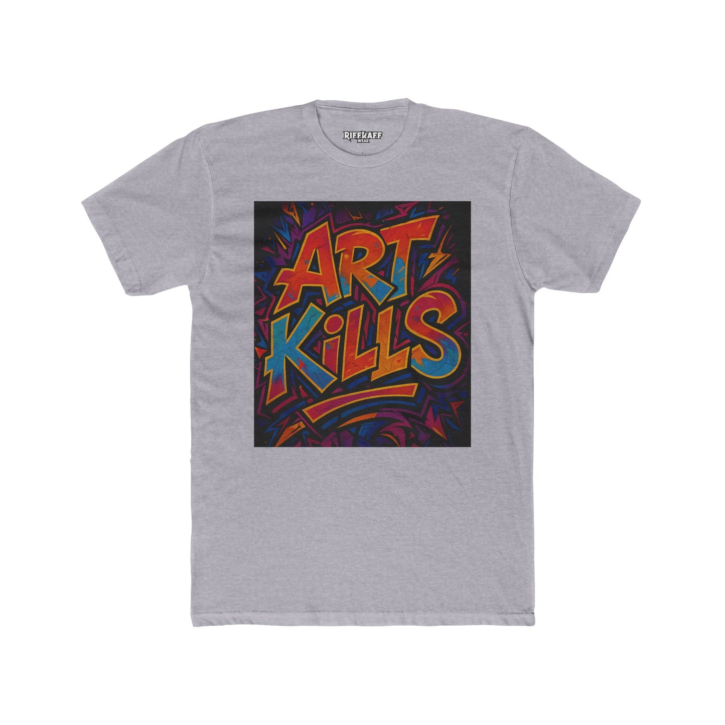 Art Kills Unisex Cotton Crew Tee - Creative Expression T-Shirt - Riff Raff Wear