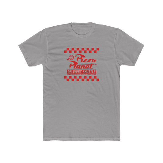 Pizza Planet Delivery Crew Tee - Unisex Cotton T-Shirt for Pizza Lovers - Riff Raff Wear
