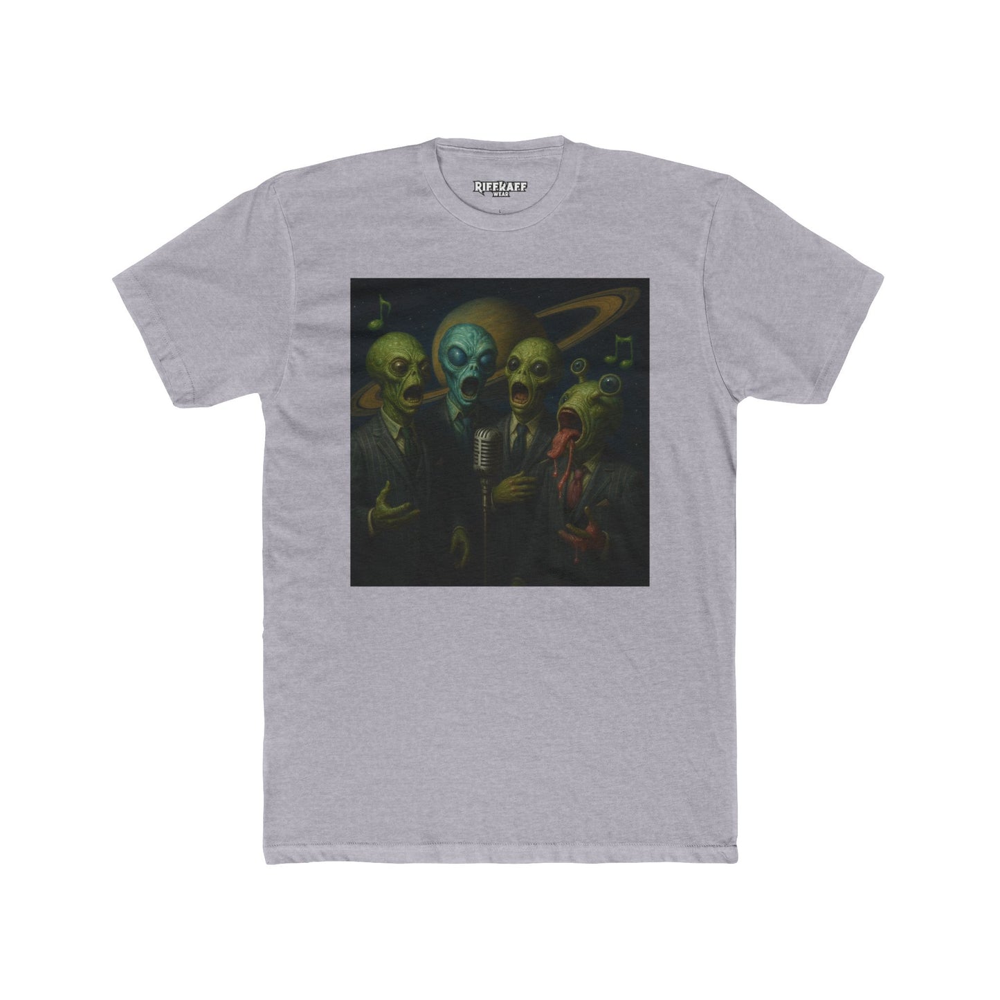 Alien Band Unisex Cotton Crew Tee - Unique Graphic T-Shirt for Music Lovers - Riff Raff Wear