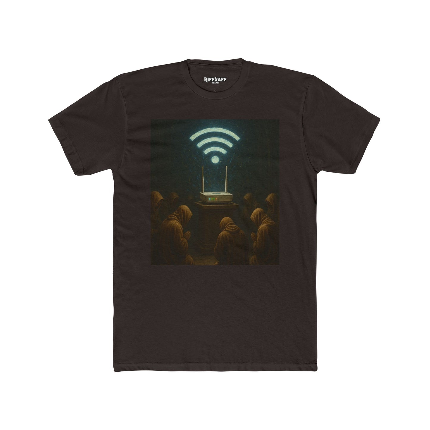 Mystical WiFi Connection Unisex Cotton Crew Tee - Riff Raff Wear