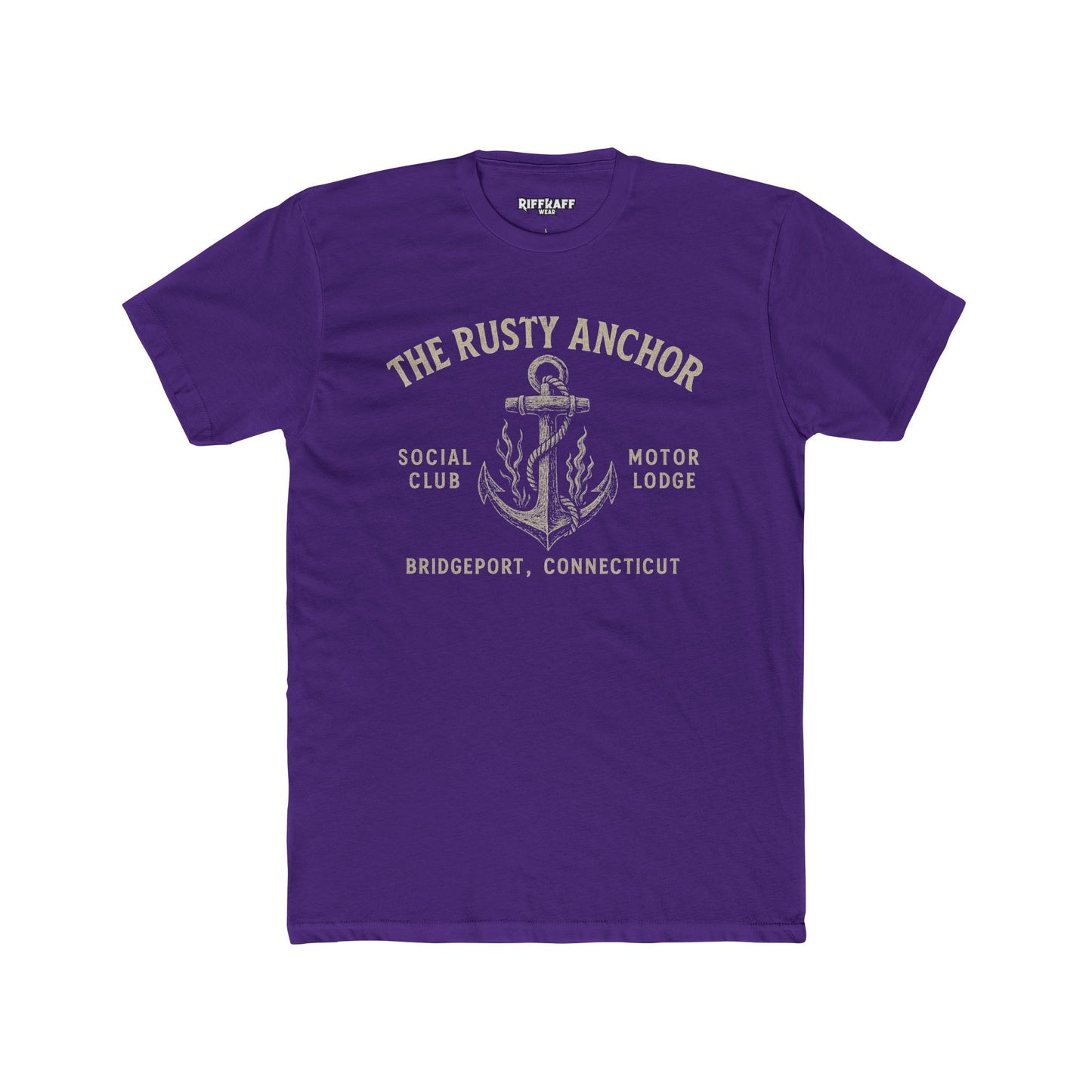 Rusty Anchor Unisex Cotton Crew Tee - Fun Nautical Humor Tee for Beach Lovers - Riff Raff Underground