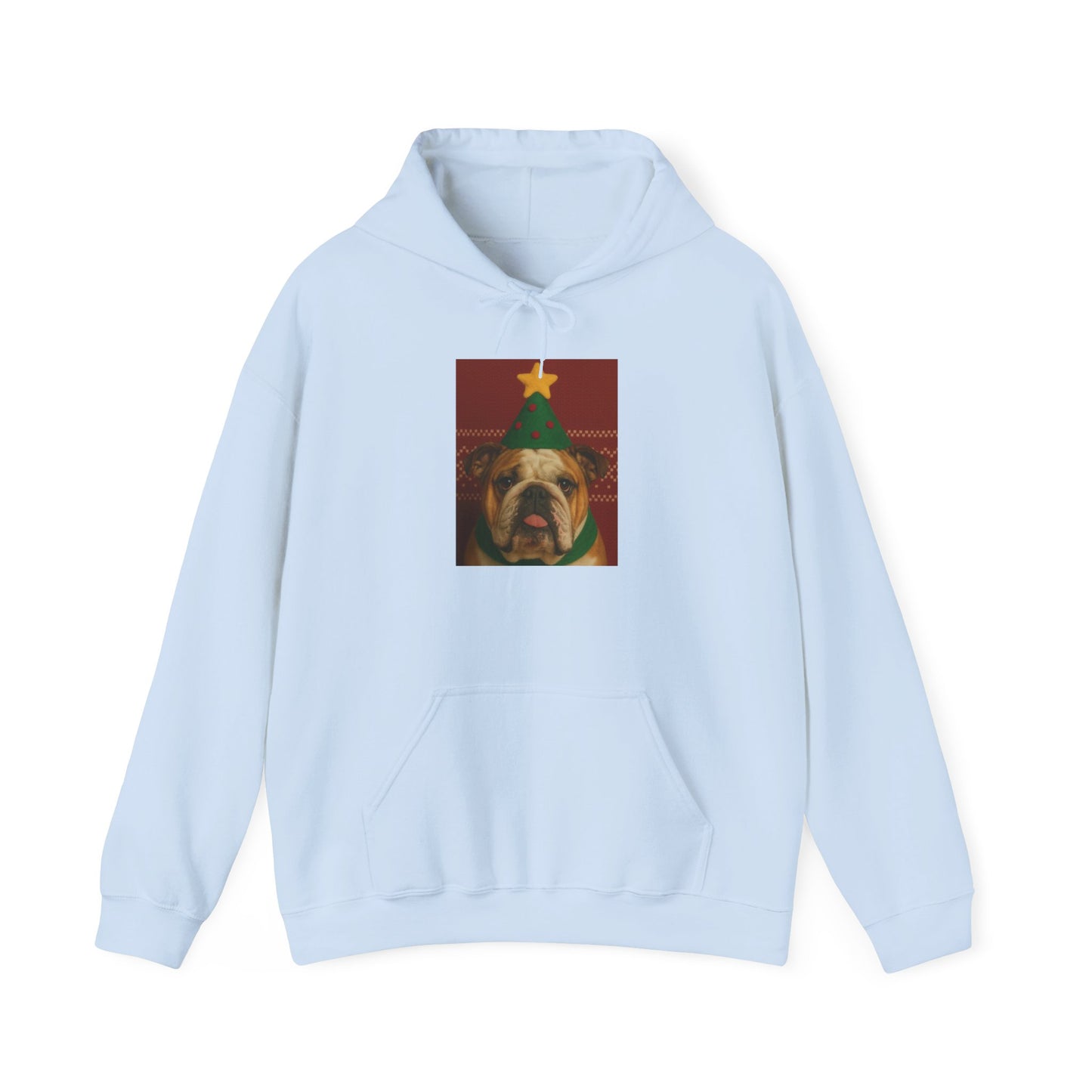 Christmas Bulldog Hoodie, Unisex Sweatshirt, Cozy Holiday Gift, Dog Lover Apparel, Festive Sweater For Winter Celebrations - Riff Raff Wear
