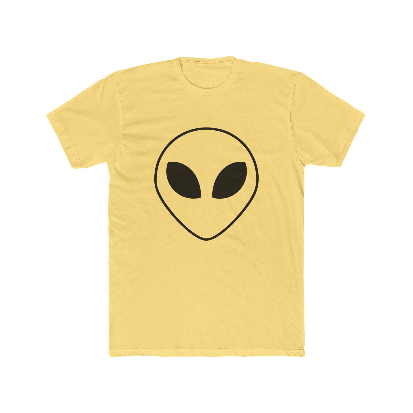 Alien Face Unisex Cotton Crew Tee - UFO Enthusiasts - Riff Raff Wear