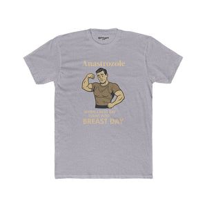 Anastrozole Unisex Cotton Crew Tee - When Chest Day Turns into Beast Day - OverRX - Riff Raff Wear