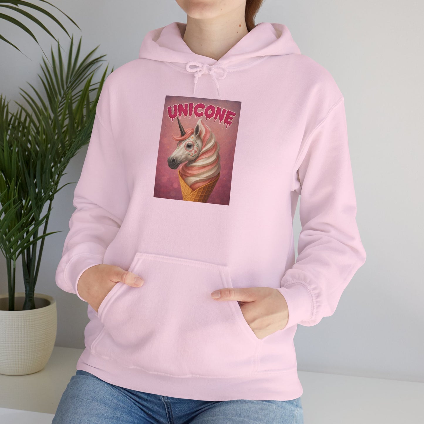 Whimsical Unicorn Heavy Blend Hoodie for Cozy Moments - Riff Raff Wear