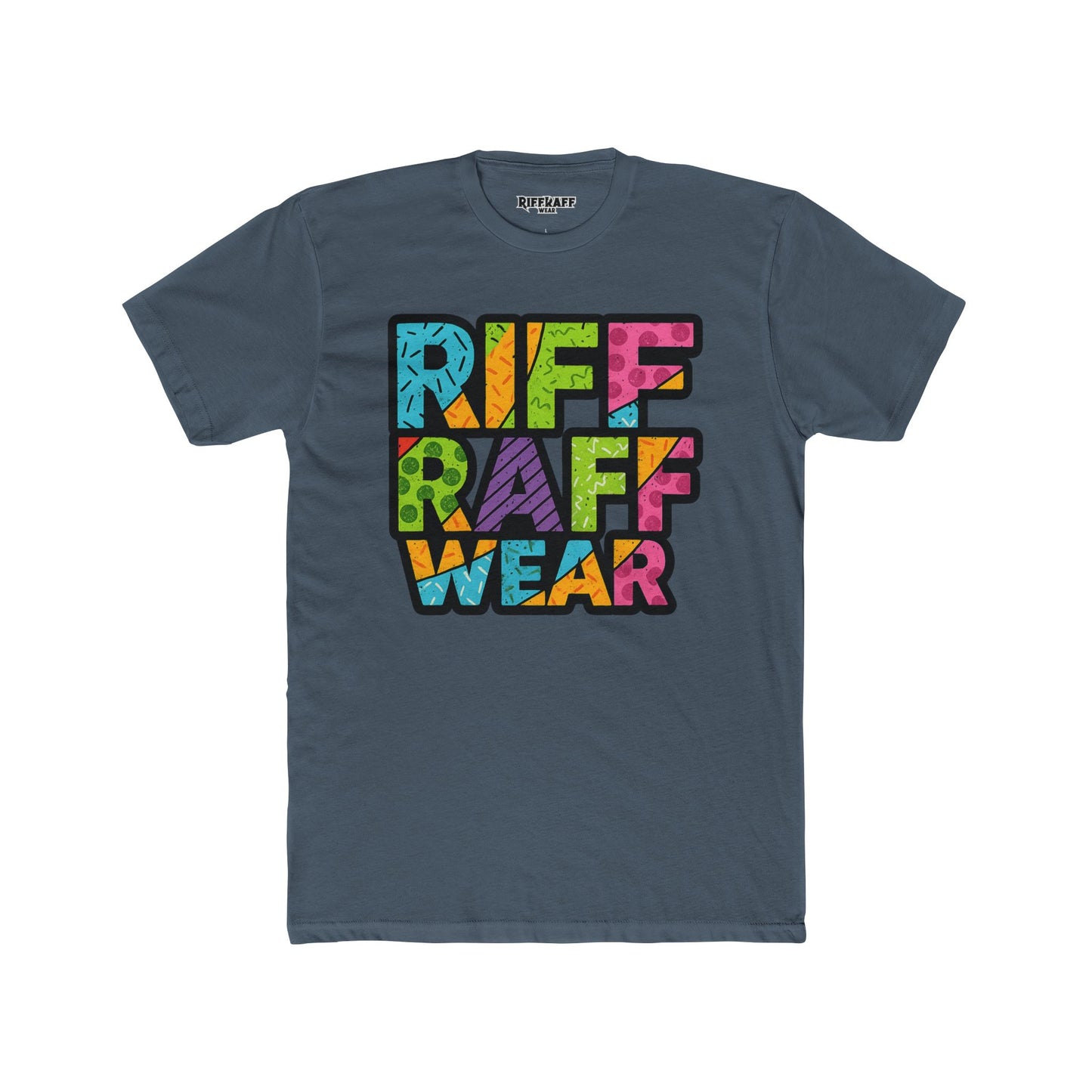 Riff Raff Wear Unisex Cotton Crew Tee - Colorful Graphic T-Shirt for Casual Style