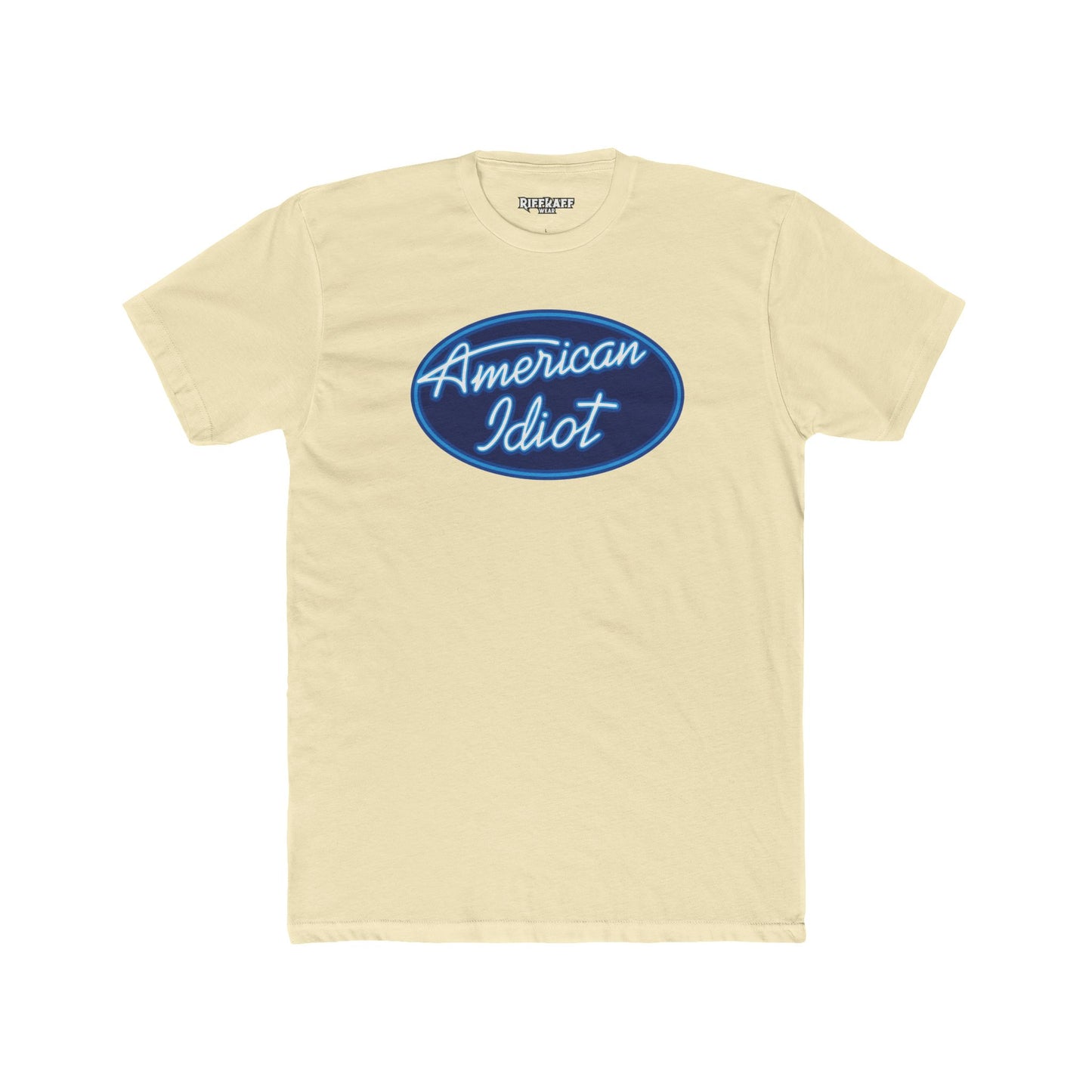 Unisex Cotton Crew Tee - American Idiot Graphic T-Shirt - Logo Parody Series - Riff Raff Wear