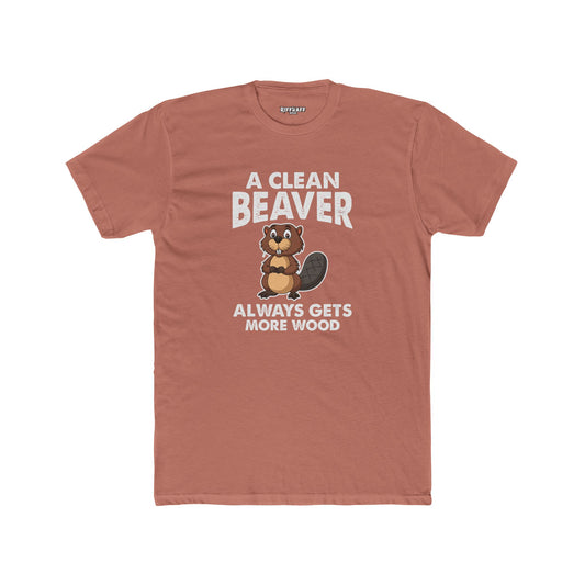 A Clean Beaver Graphic Tee - Fun and Quirky Cotton Crew for Nature Lovers - Riff Raff Wear