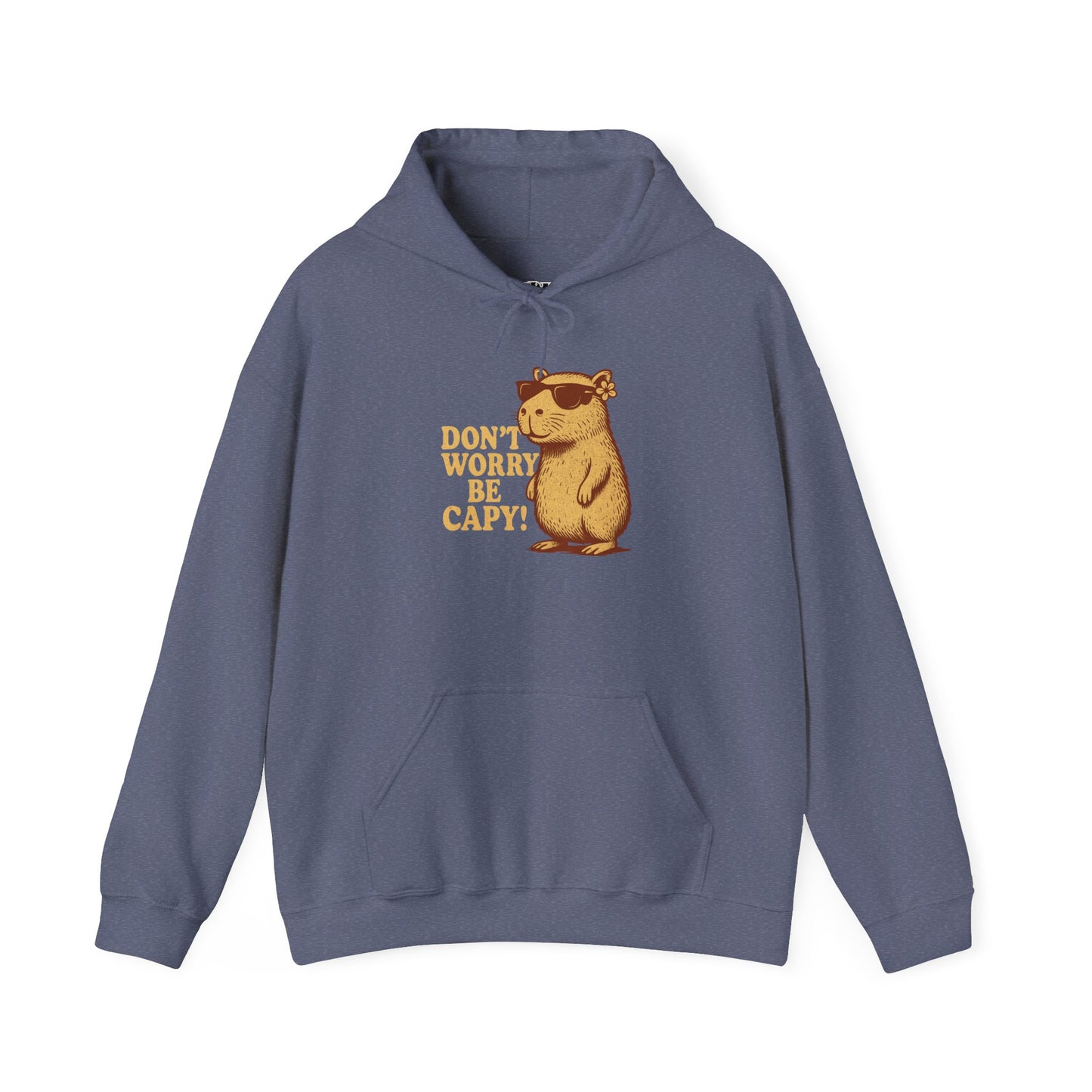 Don't Worry Be Capy! Unisex Hoodie - Cute Capybara Sweatshirt - Riff Raff Wear