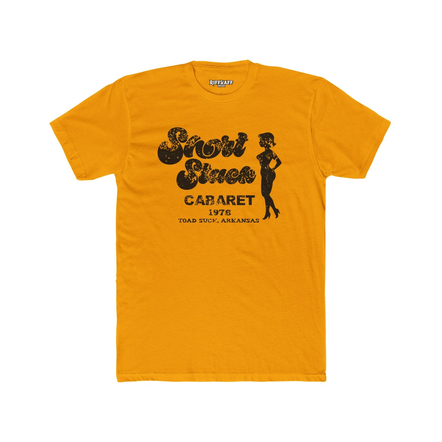 Funny Unisex Cotton Crew Tee - Short Stack in Toad Suck, AK - Riff Raff Underground