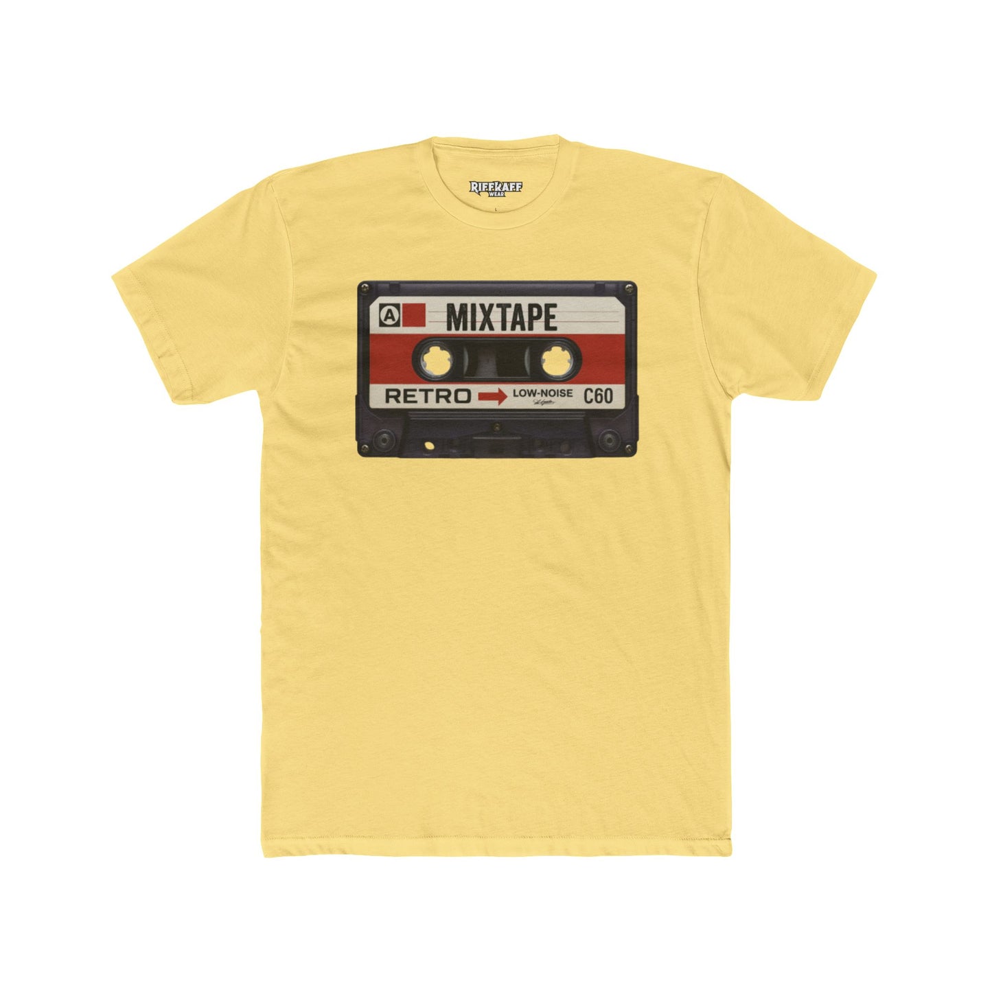 Retro Mixtape Unisex Cotton Crew Tee - Vintage Music Lovers Shirt - Riff Raff Wear