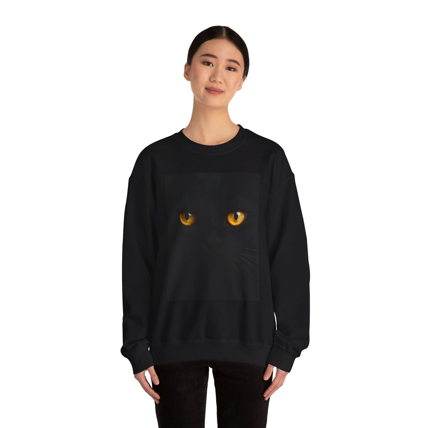 Mystical Cat Eyes Sweatshirt - Unisex Heavy Blend™ Crewneck - Riff Raff Wear