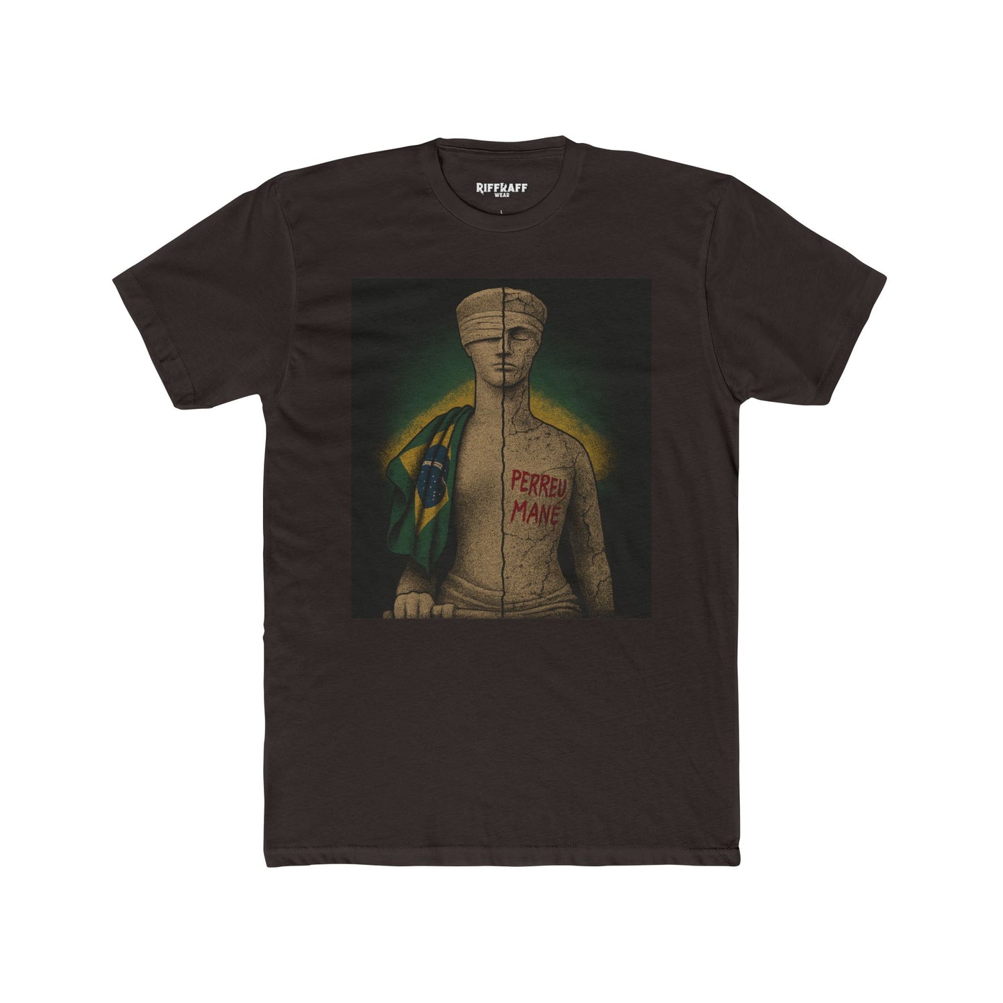 Brazilian Culture Unisex Cotton Crew Tee - Perreu Mane - Riff Raff Wear - Political Art