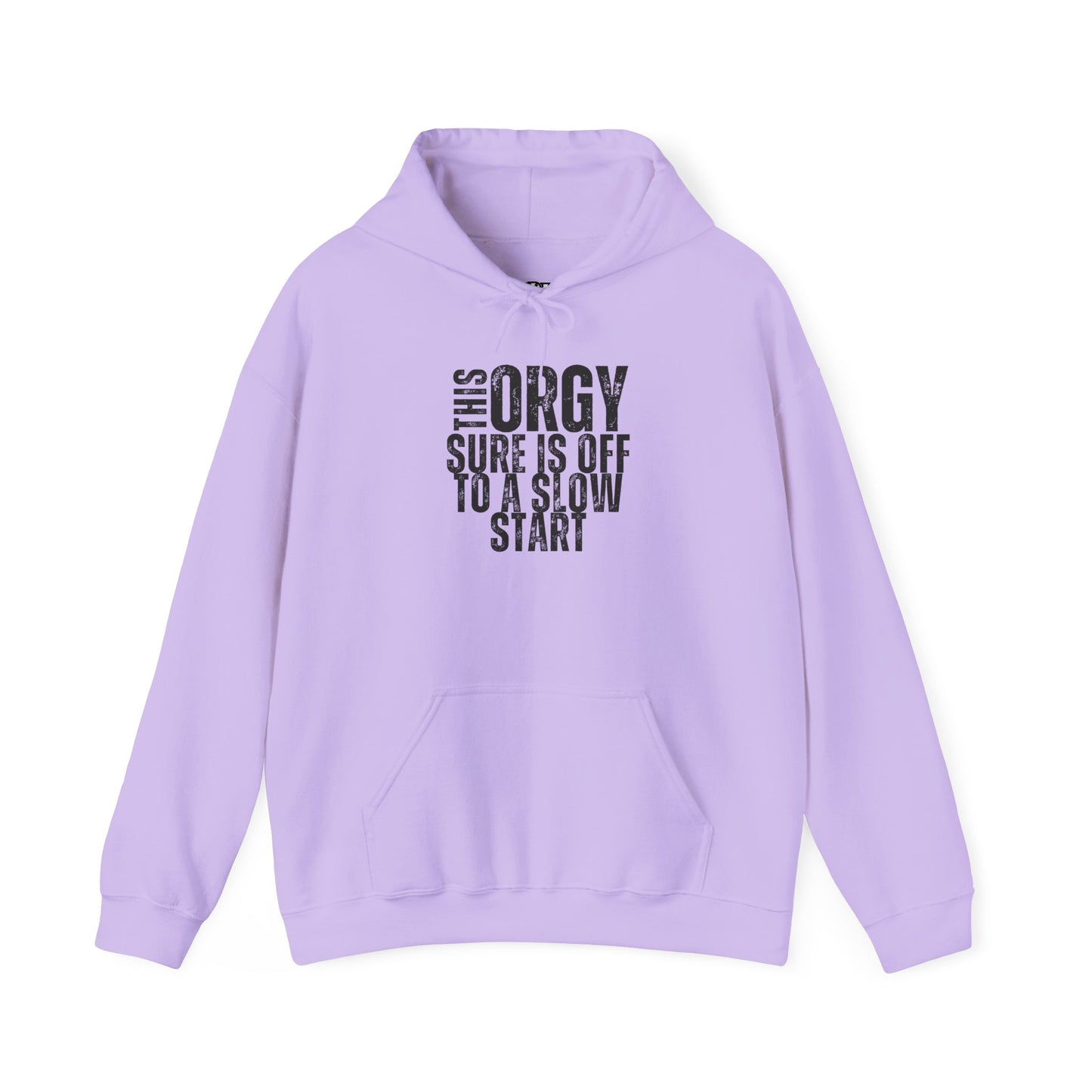 Funny Unisex Heavy Blend Hoodie - 'This Orgy Sure is Off to a Slow Start' - Riff Raff Wear