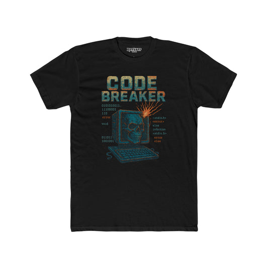 Unisex Cotton Crew Tee - Code Breaker Graphic Tee for Tech Lovers