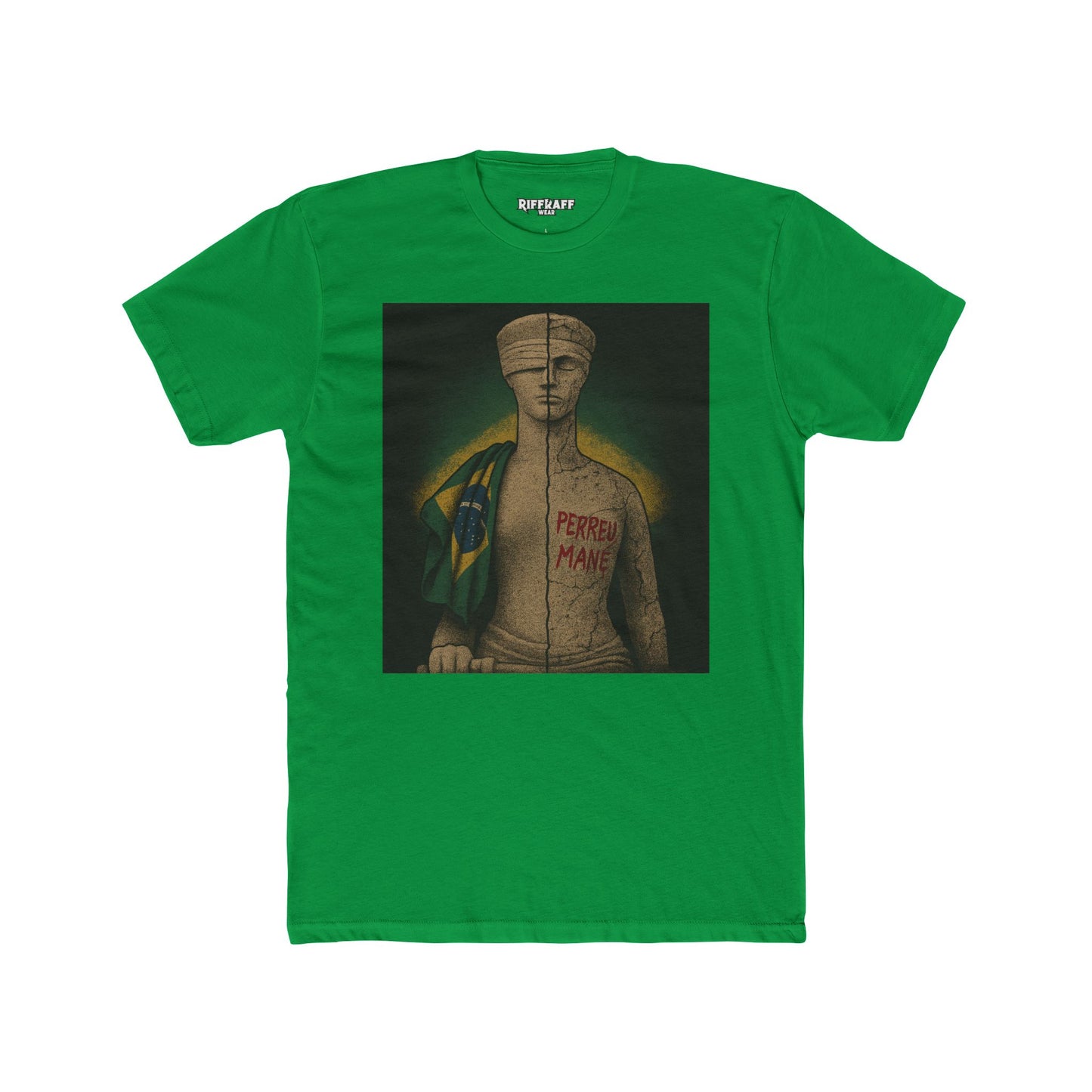 Brazilian Culture Unisex Cotton Crew Tee - Perreu Mane - Riff Raff Wear - Political Art