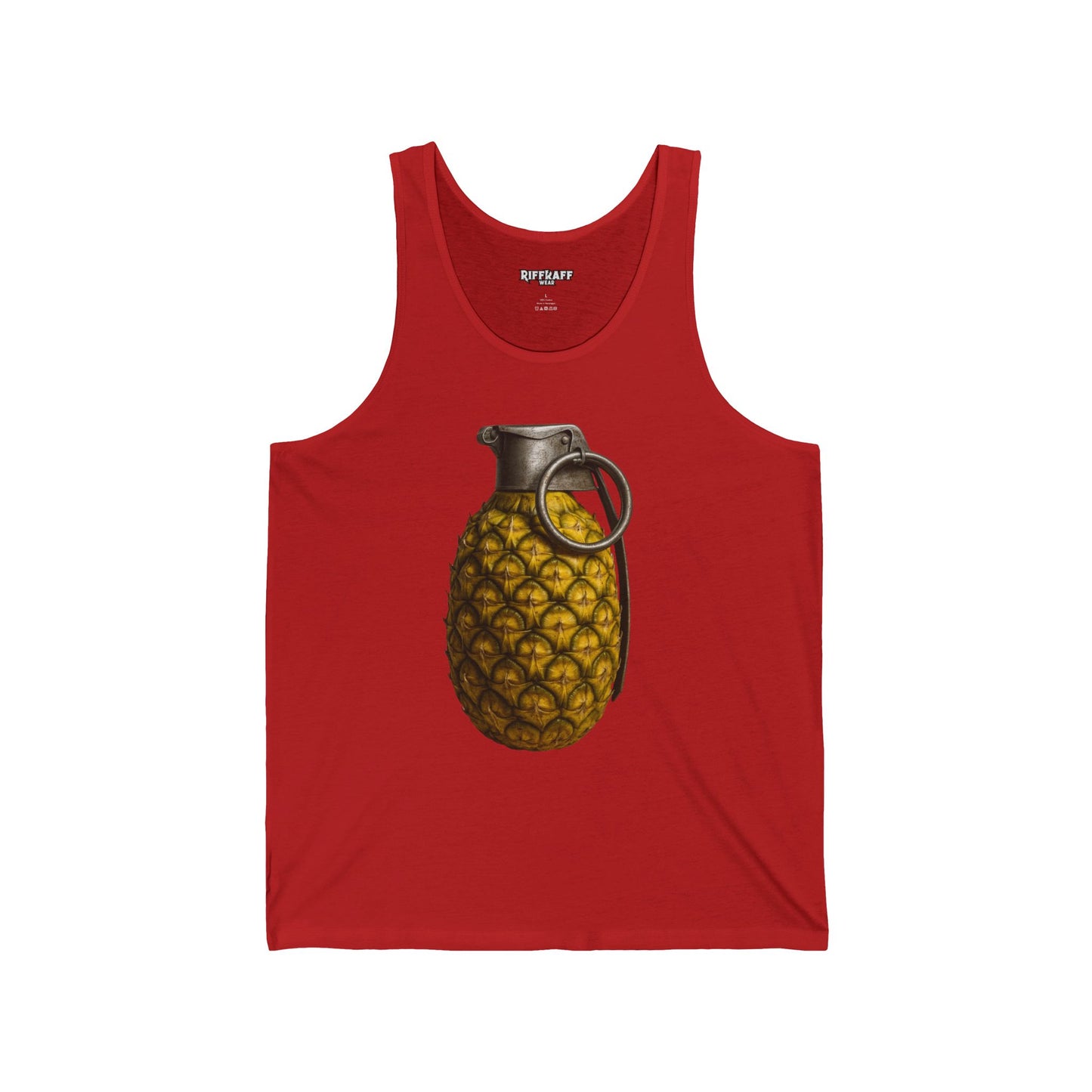 Pineapple Grenade Unisex Jersey Tank - Trendy Summer Top for Casual Wear - Riff Raff Wear