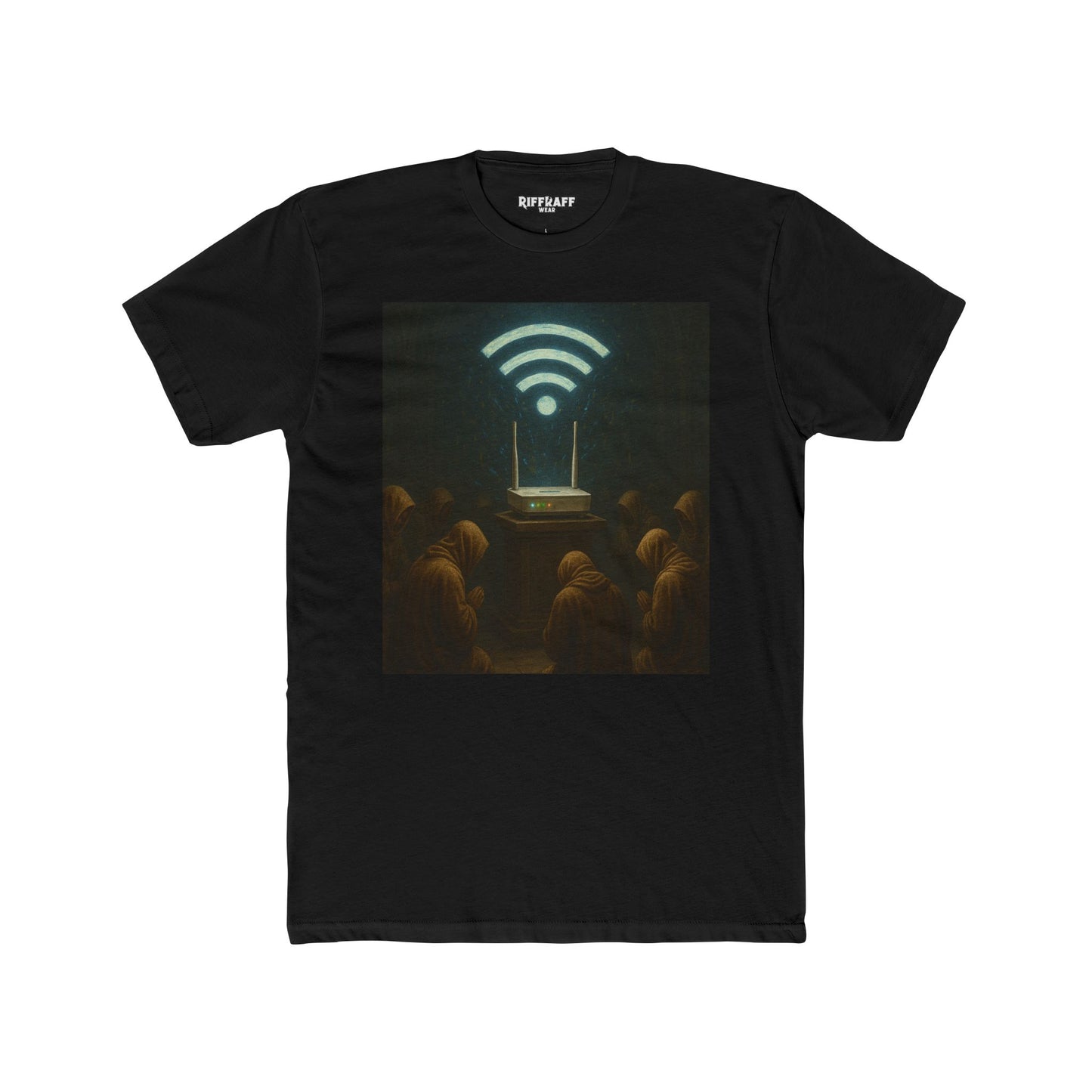 Mystical WiFi Connection Unisex Cotton Crew Tee - Riff Raff Wear
