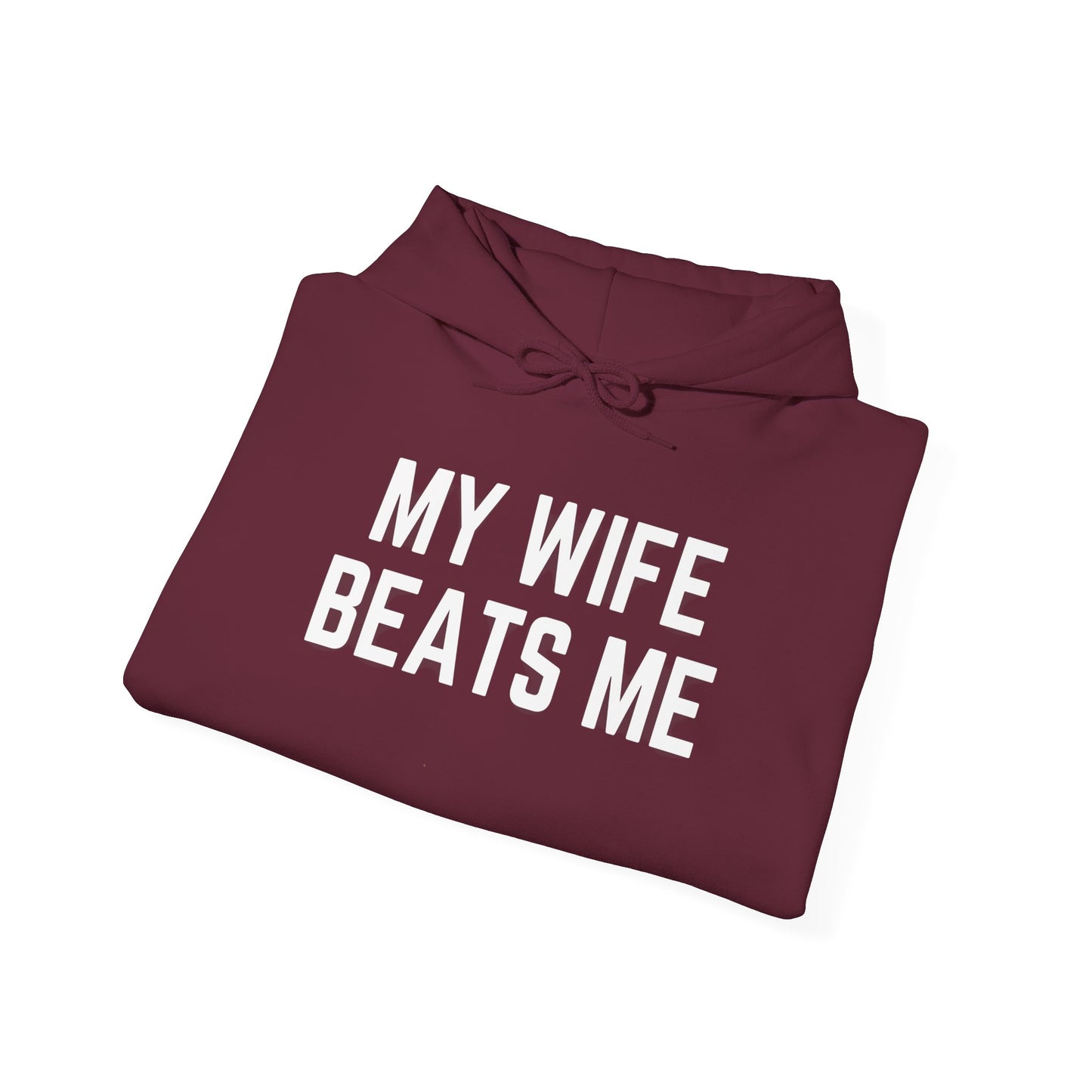 Funny Wife Humor Hoodie - Unisex Heavy Blend Sweatshirt for Couples - Riff Raff Wear