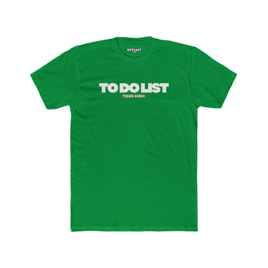 To-Do List Unisex Cotton Crew Tee, Motivational Shirt, Gift for Students, Funny Home Tee, Casual Everyday Wear