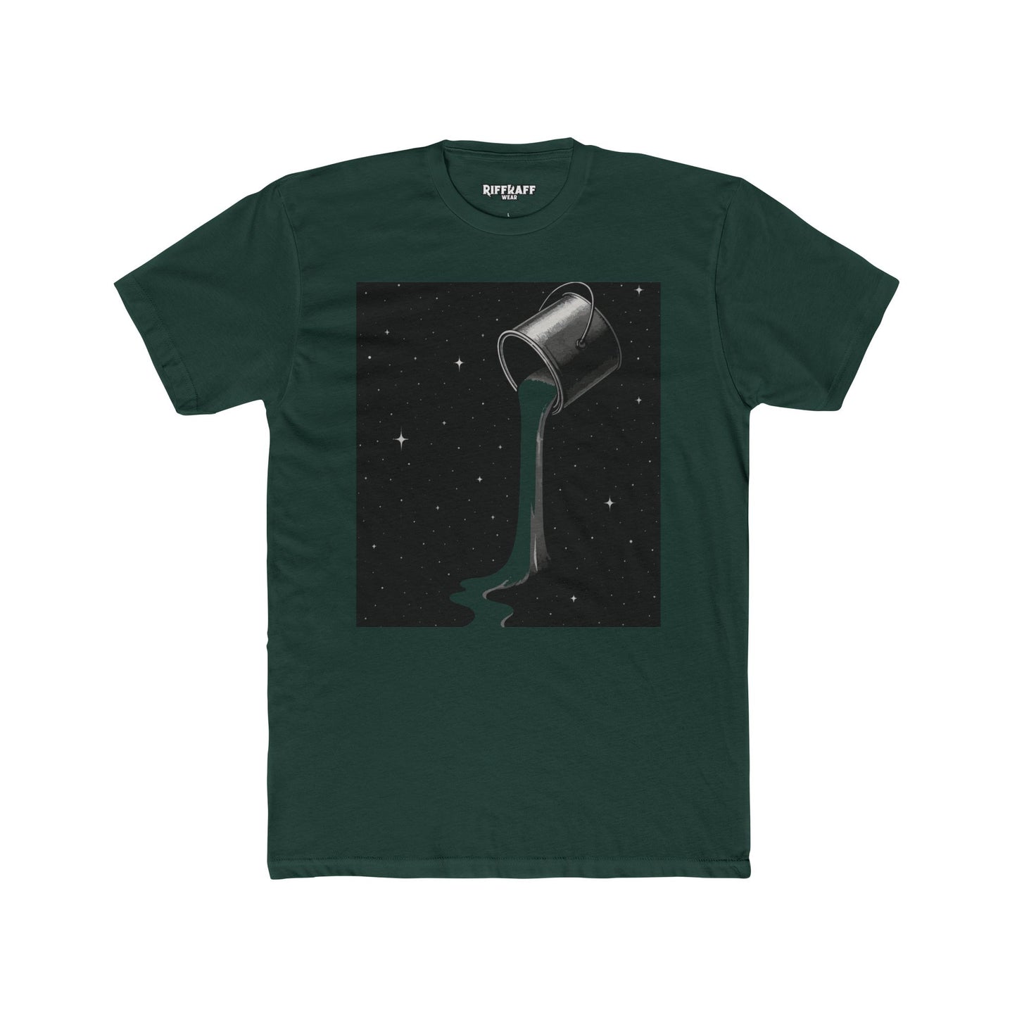Cosmic Milk Unisex Cotton Crew Tee - Creative Graphic T-Shirt for Art Lovers - Riff Raff Wear