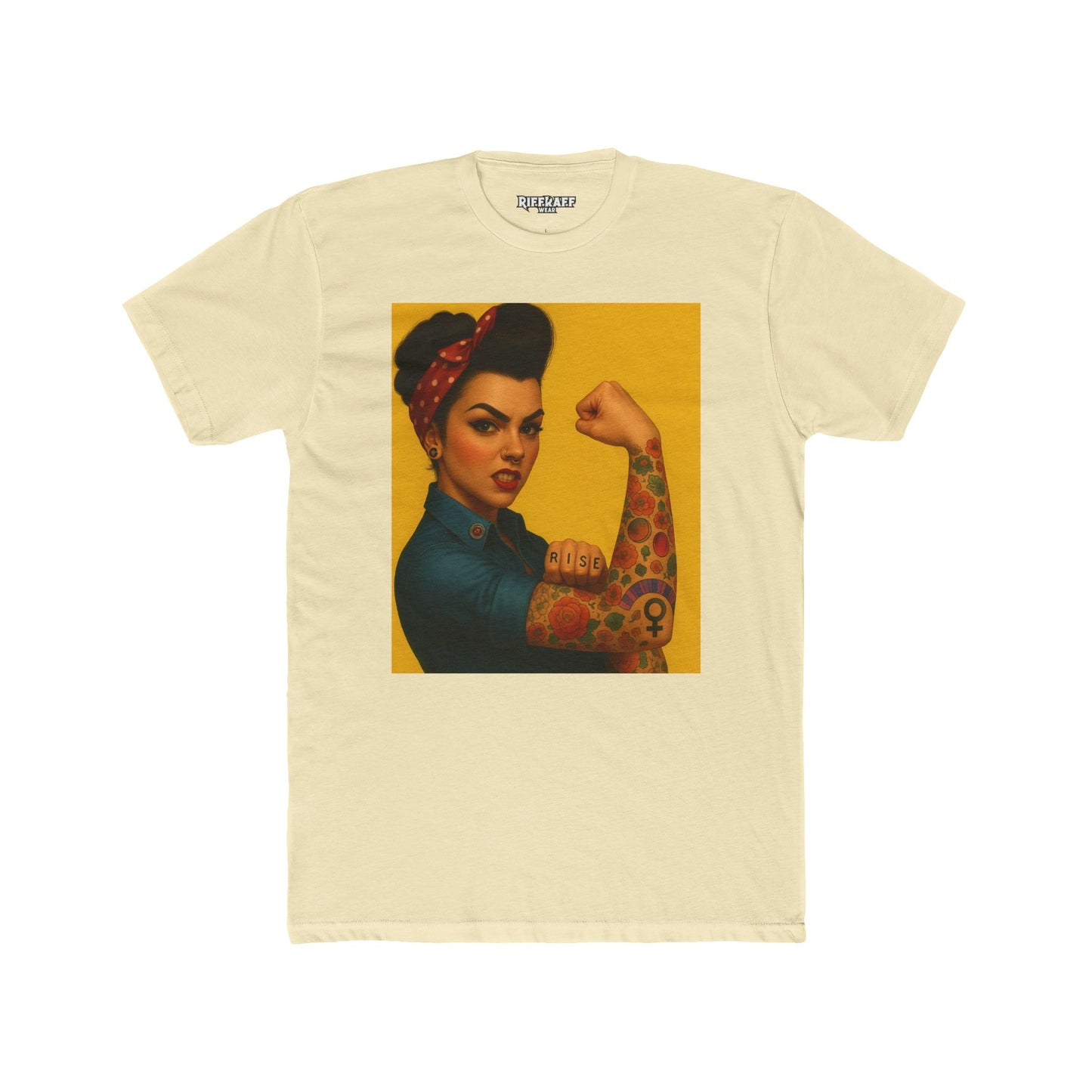 Empowered Woman Unisex Cotton Crew Tee - Vibrant Graphic Tee for Feminist Statement - Riff Raff Wear
