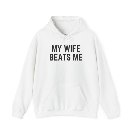 Funny Wife Humor Hoodie - Unisex Heavy Blend Sweatshirt for Couples - Riff Raff Wear