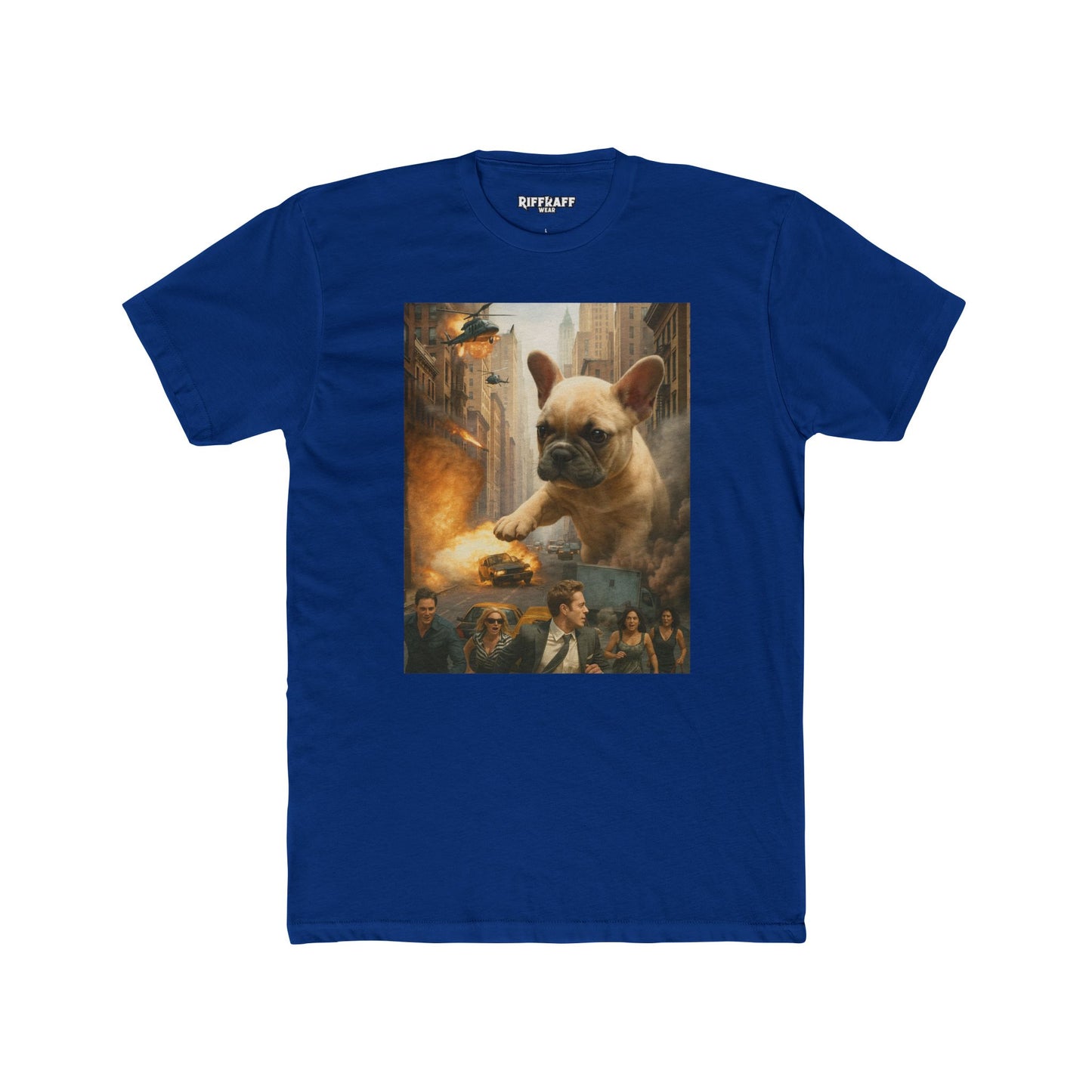 Epic French Bulldog Graphic Tee - Unisex Cotton Crew Shirt - Riff Raff Wear