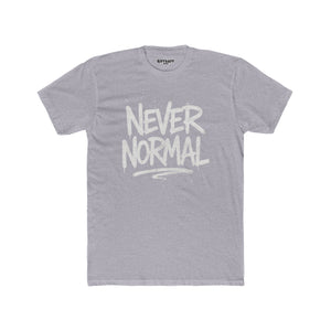 Never Normal Unisex Cotton Crew Tee - Casual Statement T-Shirt - Riff Raff Wear