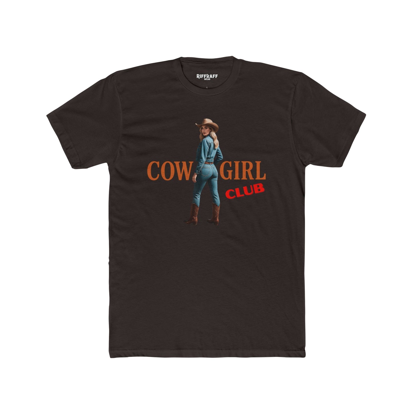 Vintage Cowgirl Graphic Unisex Cotton Crew Tee - Riff Raff Wear