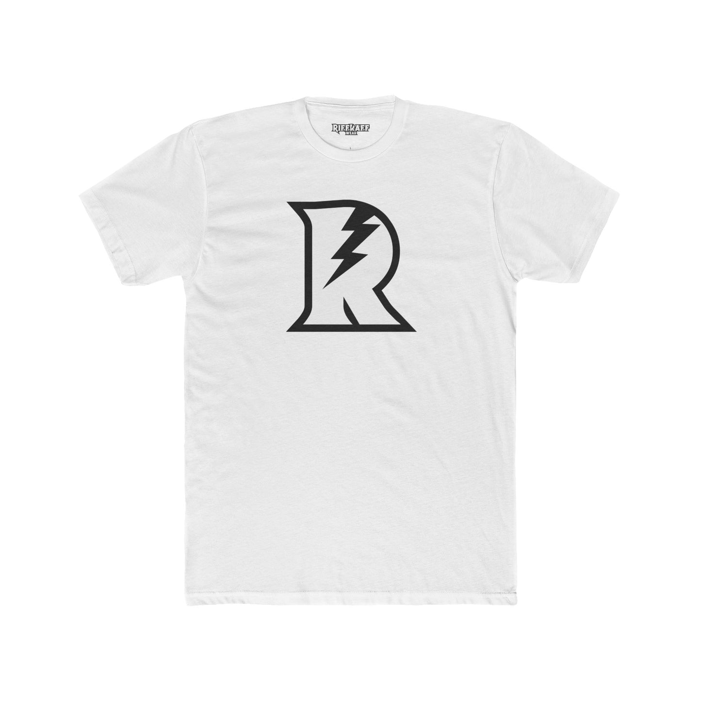 Unisex Cotton Crew Tee - Bold 'R' Lightning Logo - Casual Graphic T-Shirt - Riff Raff Wear