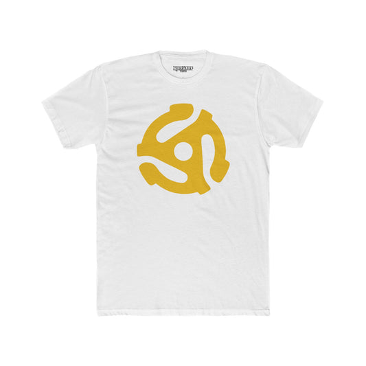 Retro Vinyl Record Unisex Cotton Crew Tee - Music Lover's Apparel - 45 Record Insert - Riff Raff Wear