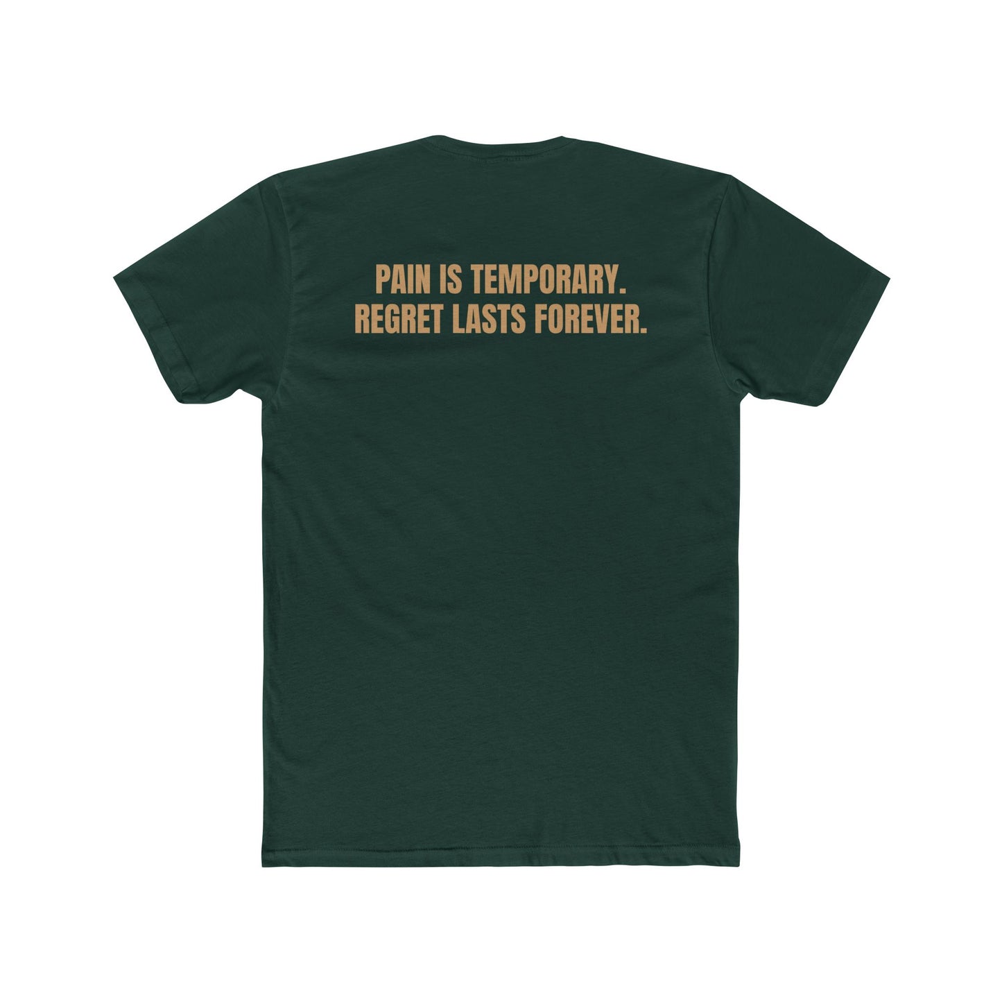 Motivational Fitness Crew Tee - Flexecution & Pain is Temporary Design - Riff Raff Wear