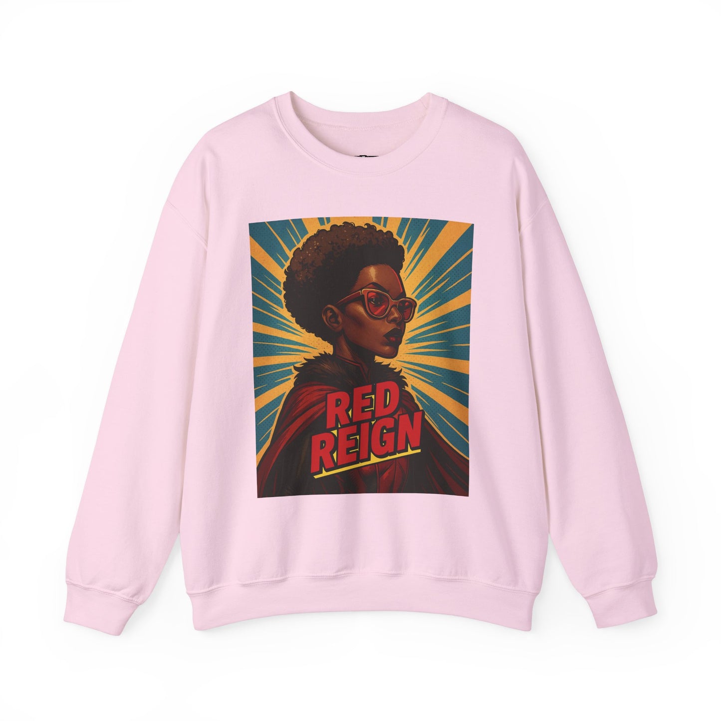 Red Reign Unisex Crewneck Sweatshirt - Stylish & Bold Graphic Design - Riff Raff Wear