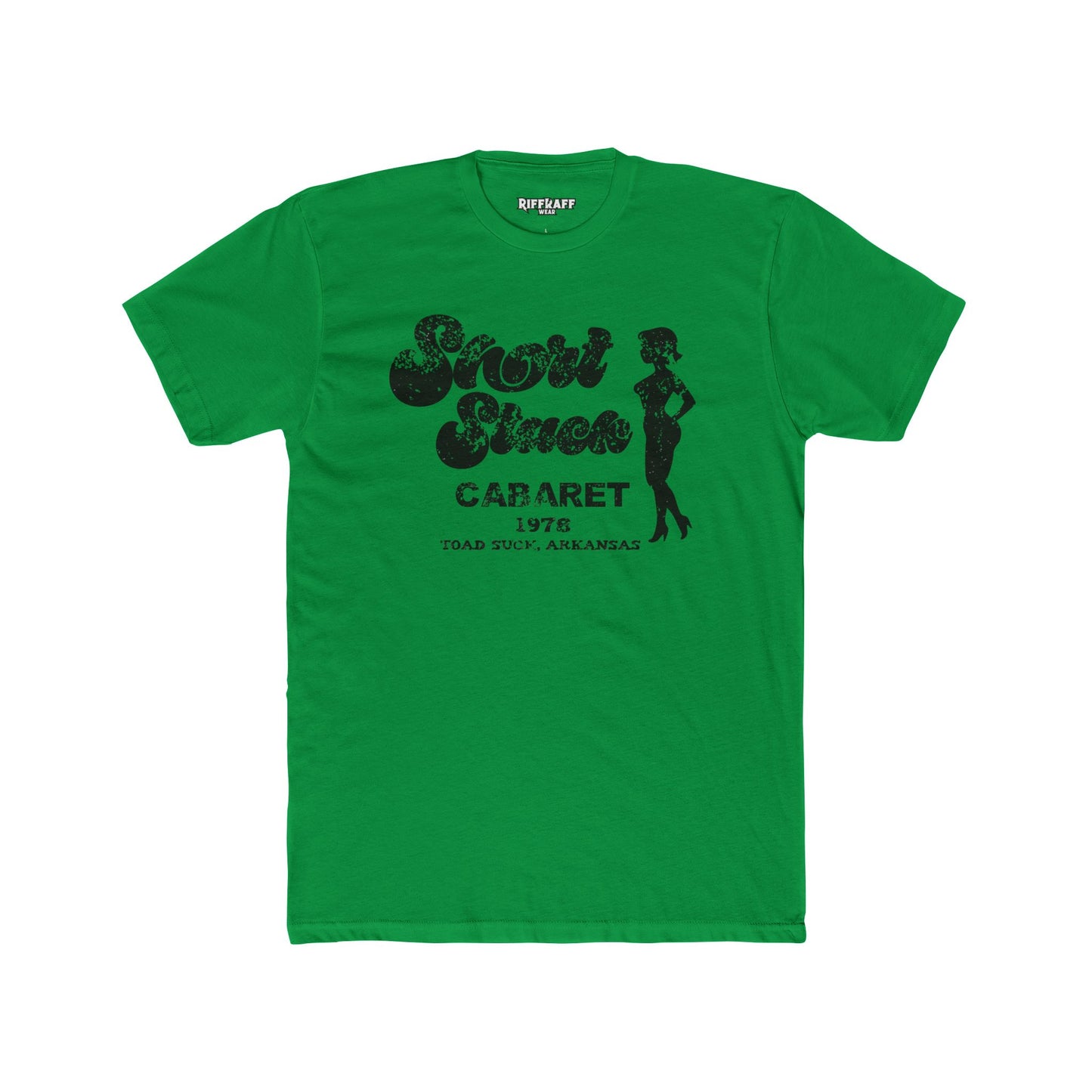 Funny Unisex Cotton Crew Tee - Short Stack in Toad Suck, AK - Riff Raff Underground