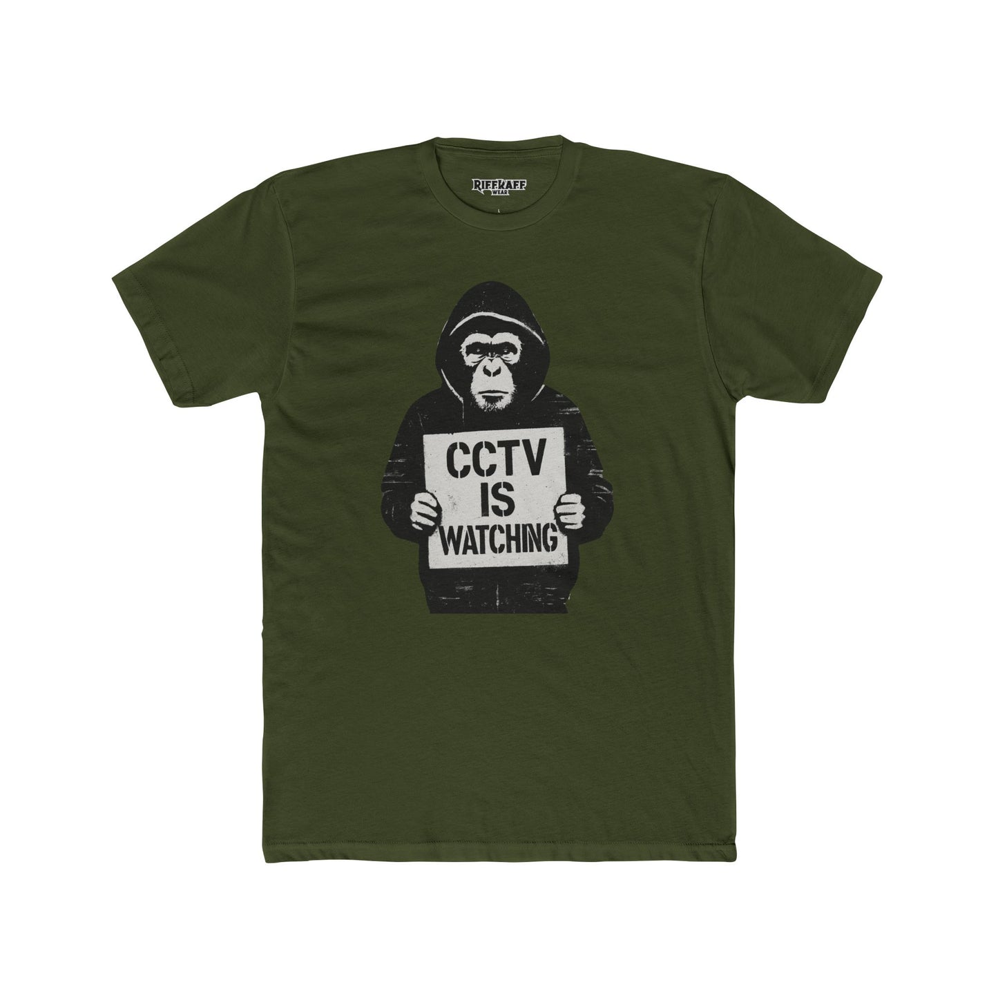 CCTV is Watching APE Unisex Crew Tee Casual Wear - Riff Raff Wear