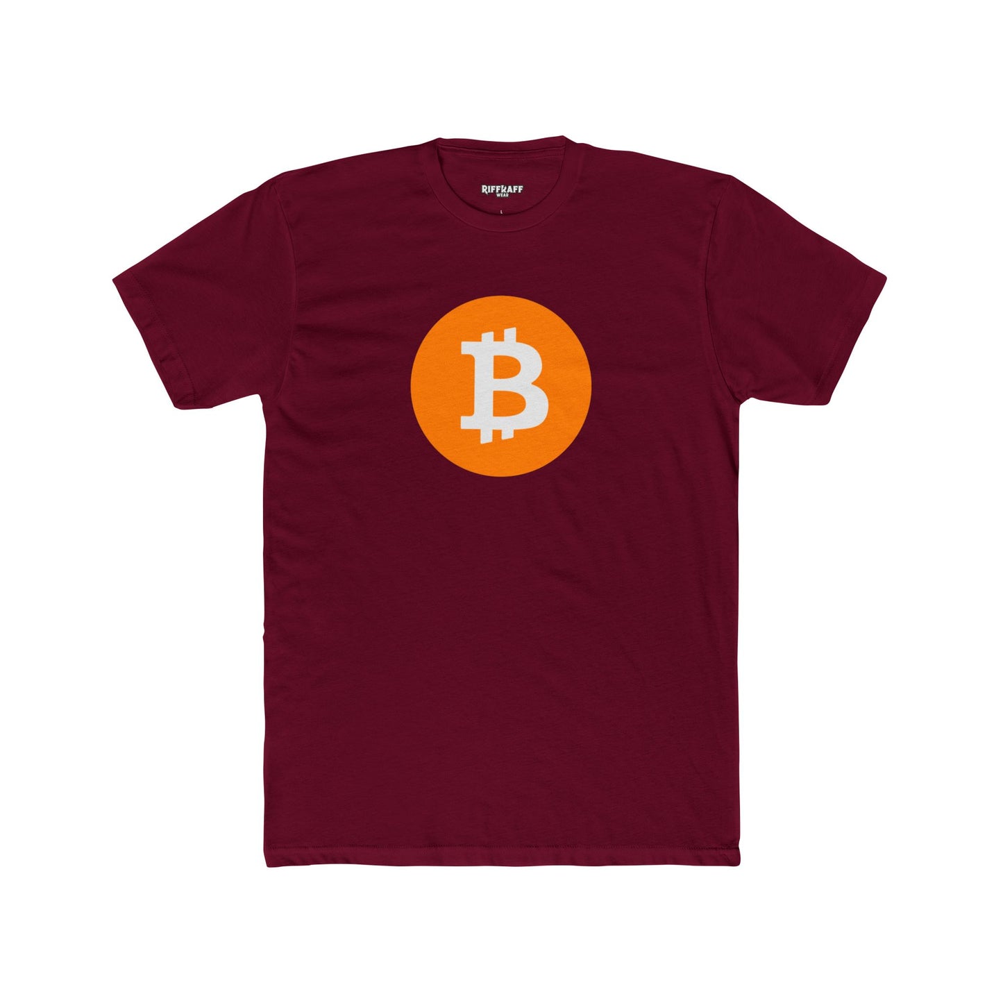 Bitcoin Men's Cotton Crew Tee - Riff Raff Wear