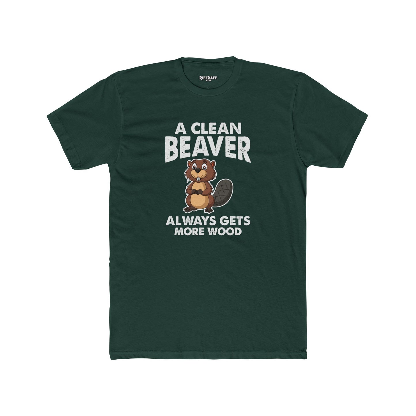 A Clean Beaver Graphic Tee - Fun and Quirky Cotton Crew for Nature Lovers - Riff Raff Wear