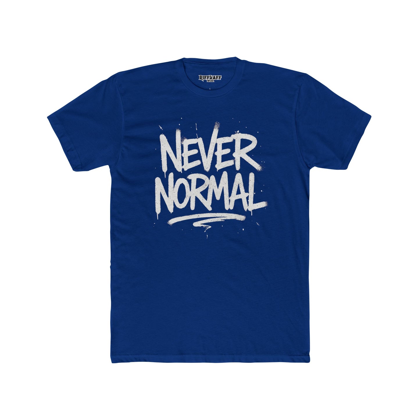 Never Normal Unisex Cotton Crew Tee - Casual Statement T-Shirt - Riff Raff Wear