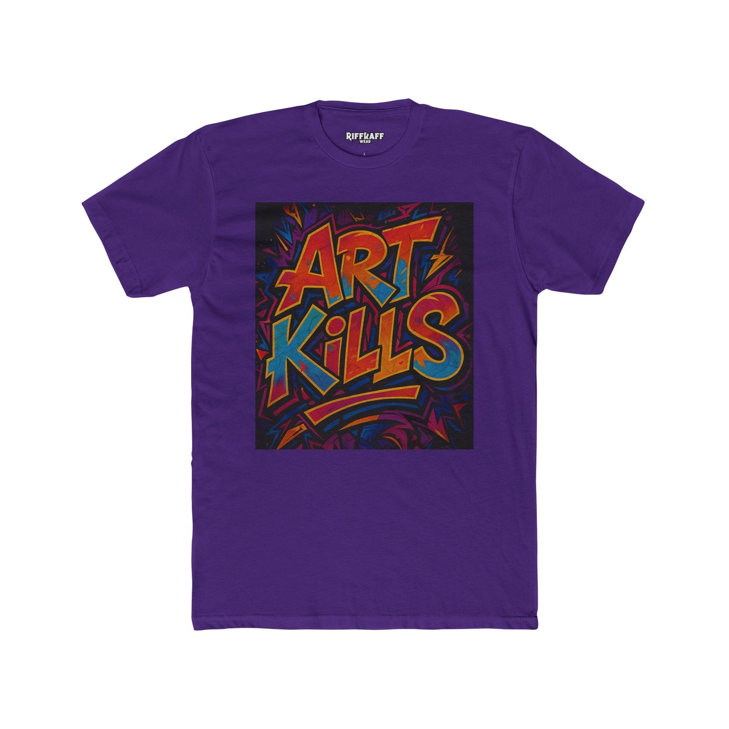 Art Kills Unisex Cotton Crew Tee - Creative Expression T-Shirt - Riff Raff Wear